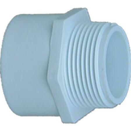 GENOVA PRODUCTS 30430 3 In. White Male Adapter 749242